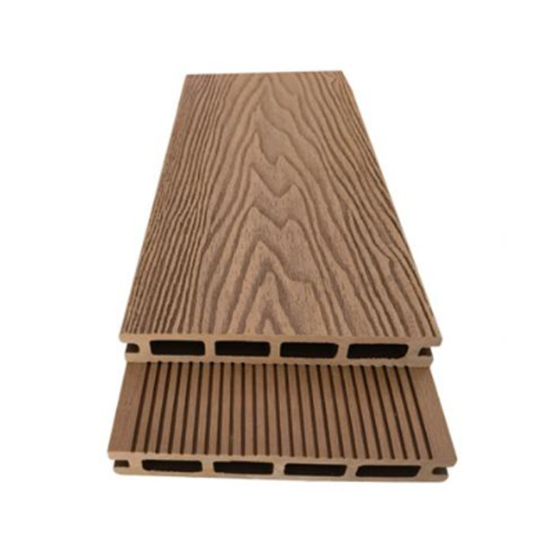 SRL-3D 145*21mm ulkona kohokuvioitu puunsyinen WPC-terassi